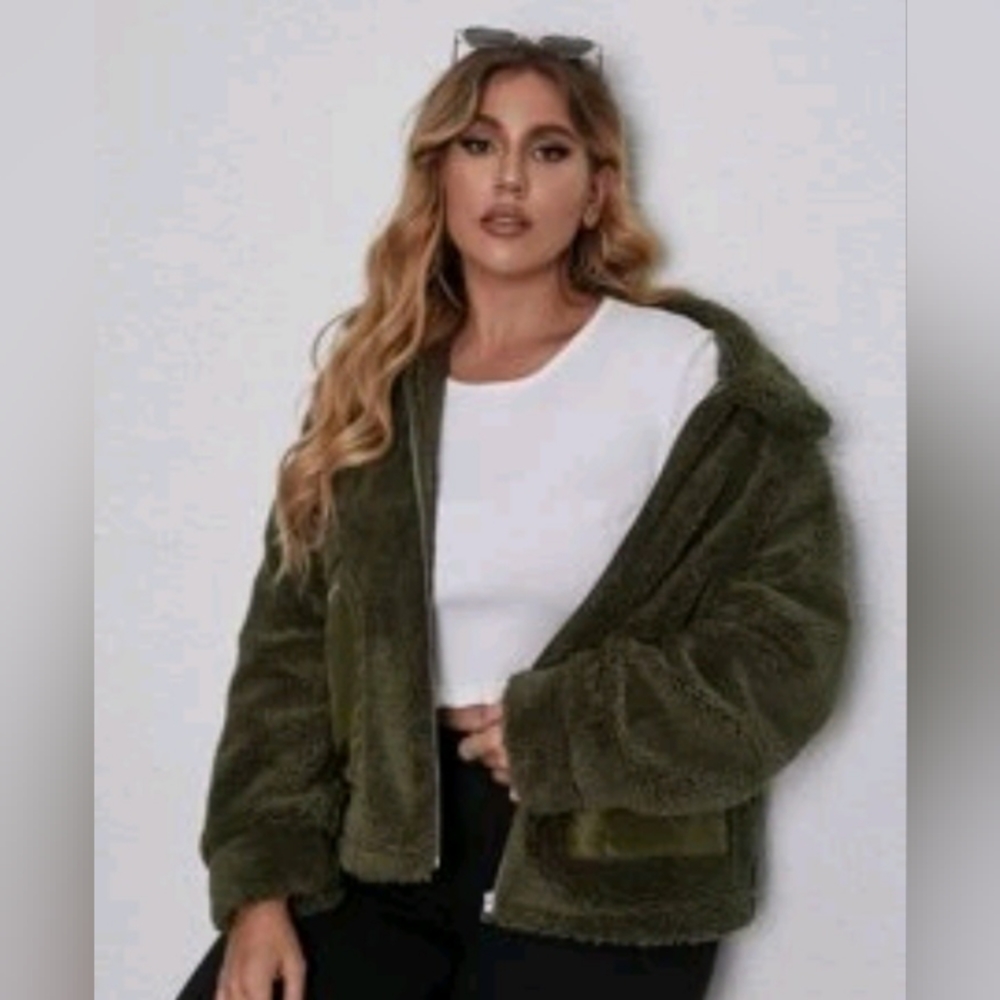 Zip Up Teddy Jacket
